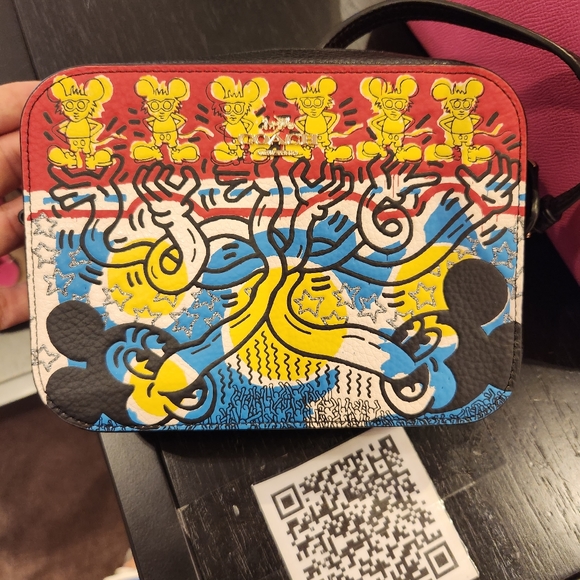 Coach Disney Mickey Mouse X KeithHaring Mini Camera Bag - Picture 1 of 2